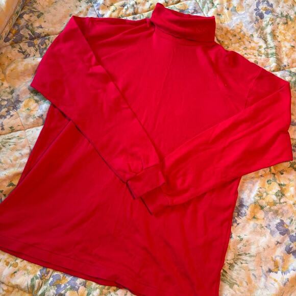 Vintage 100 cotton red turtleneck - Picture 1 of 3